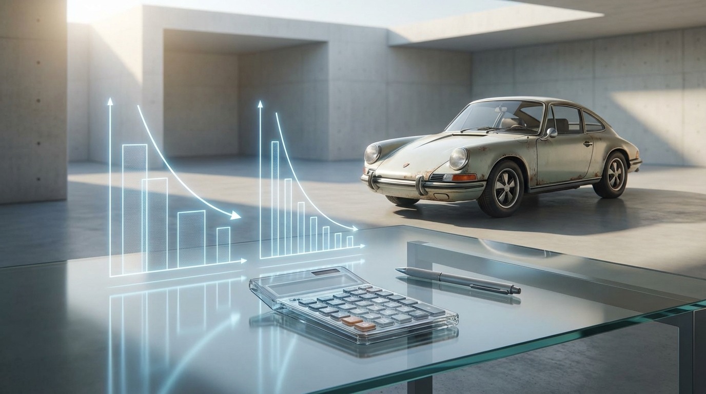 中古車の減価償却費の計算方法｜定額法・定率法を解説