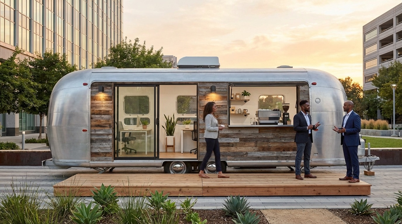 事業用途で中古トレーラーハウスが選ばれる3つの理由