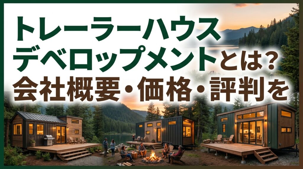 トレーラーハウス デベロップメントとは？会社概要・価格・評判を徹底解説
