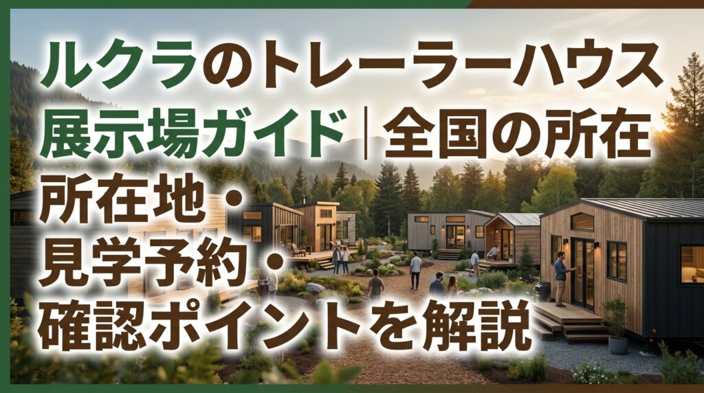 ルクラのトレーラーハウス展示場ガイド｜全国の所在地・見学予約・確認ポイントを解説