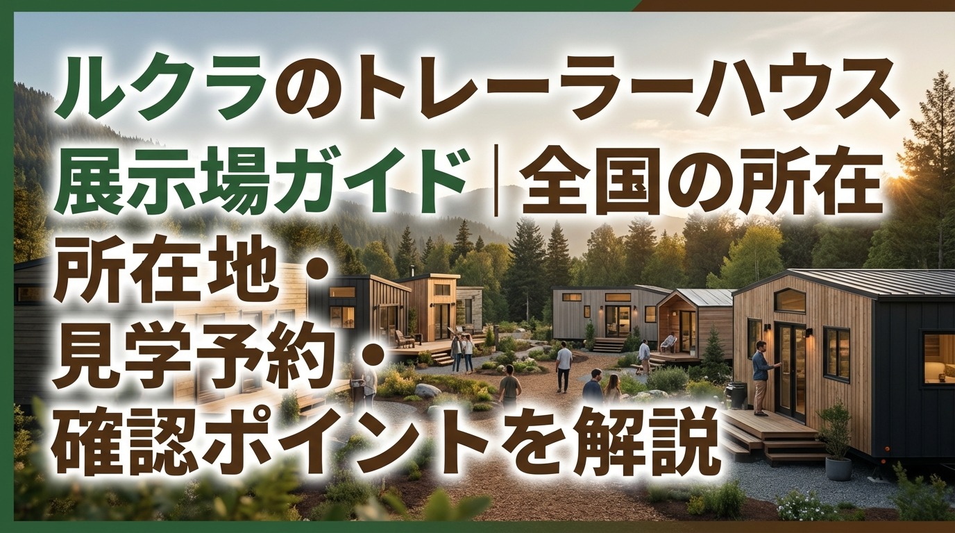 ルクラのトレーラーハウス展示場ガイド｜全国の所在地・見学予約・確認ポイントを解説