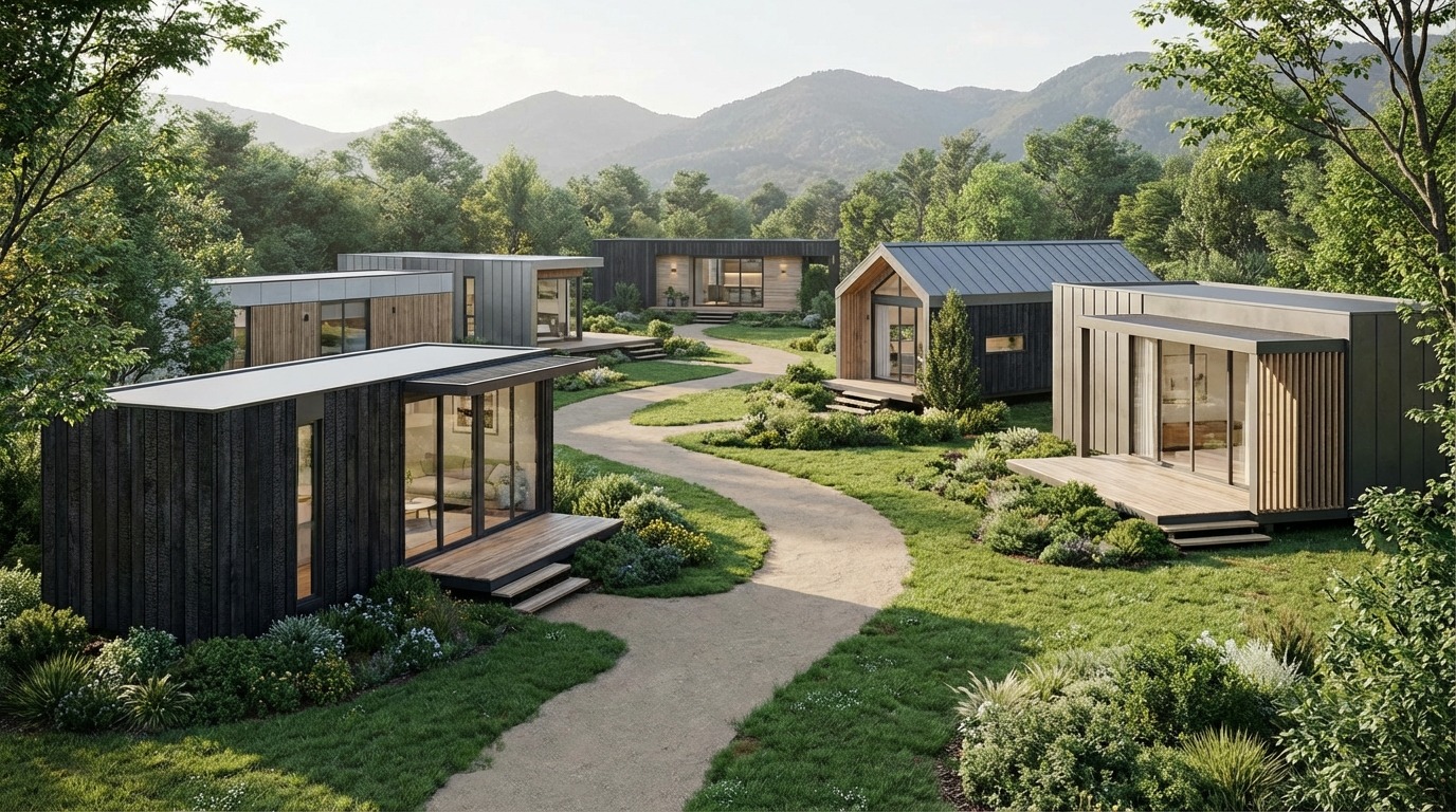 ルクラ展示場で見られるトレーラーハウスのラインナップ