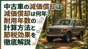 中古車の減価償却は何年？耐用年数の計算方法と節税効果を徹底解説