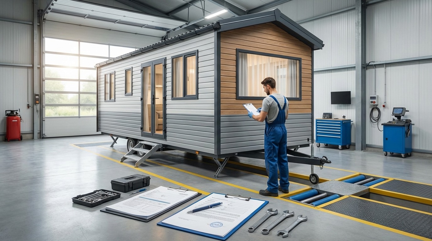 トレーラーハウスの車検はどこで受ける？手続きの流れ