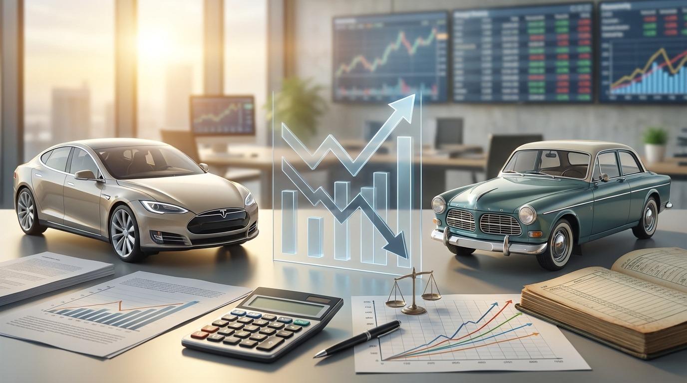 新車と中古どちらが節税に有利？減価償却の比較表で解説