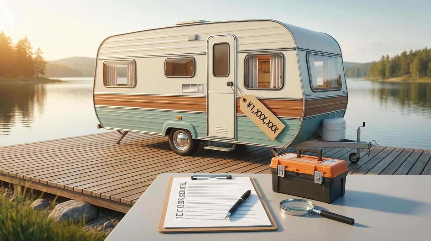 【保存版】中古トレーラーハウス100万円台の購入チェックリスト10項目