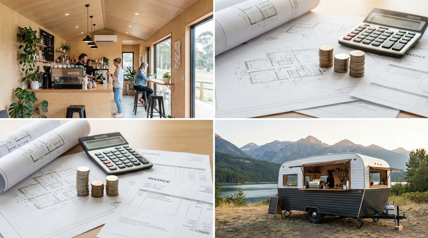 トレーラーハウスカフェの費用相場と内訳