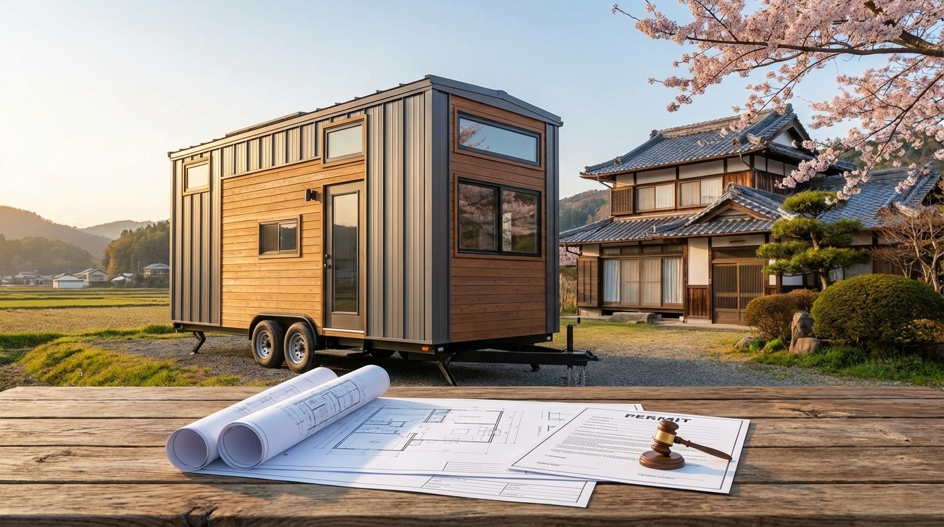 日本でアメリカ製トレーラーハウスを使用する際の法的な扱い