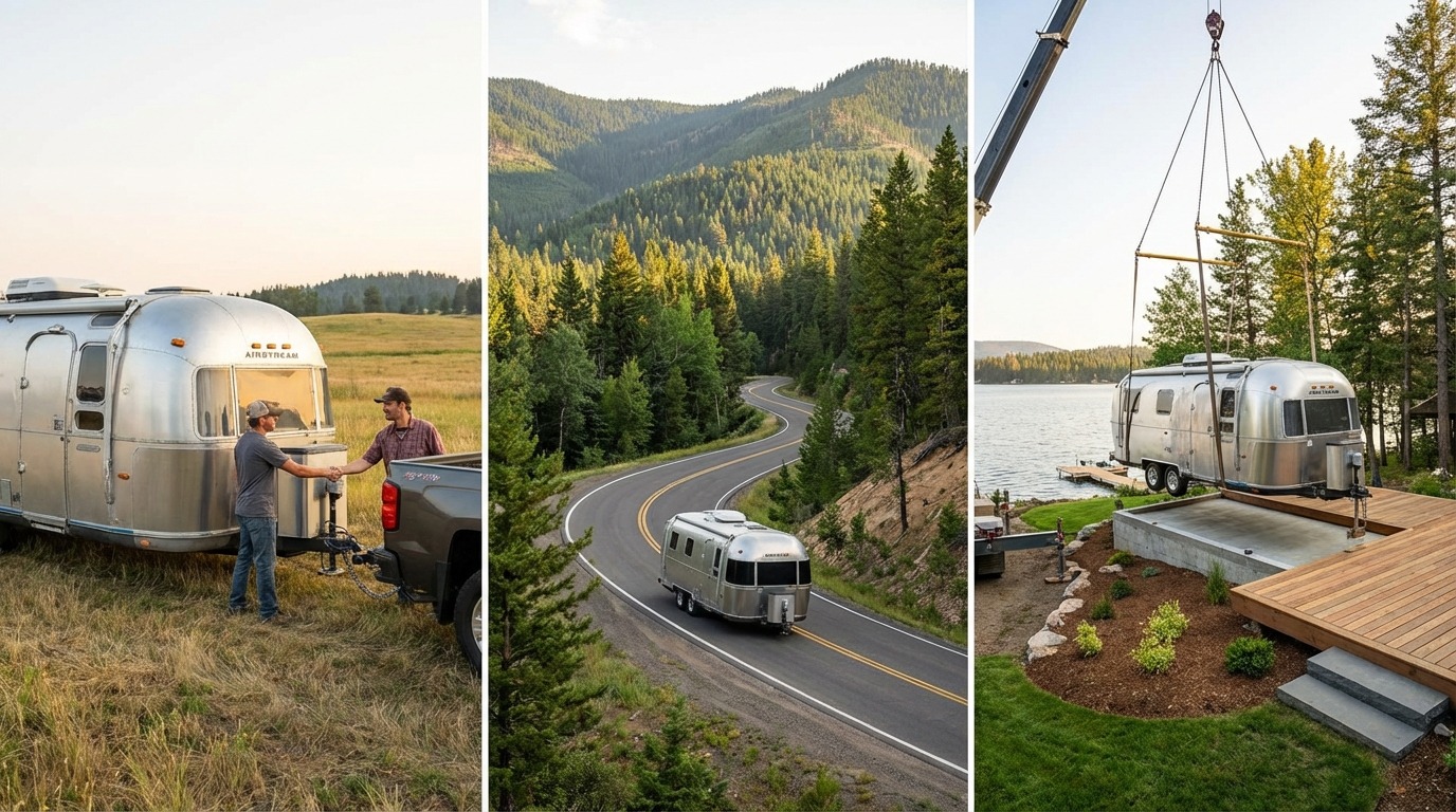 中古トレーラーハウスの購入から設置までの流れ