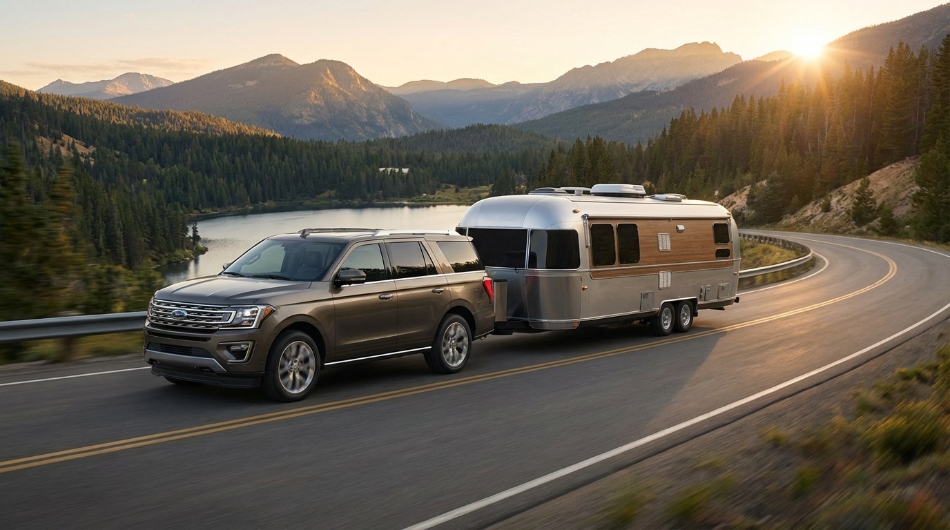 トレーラーハウスを牽引できる車の条件と車種例