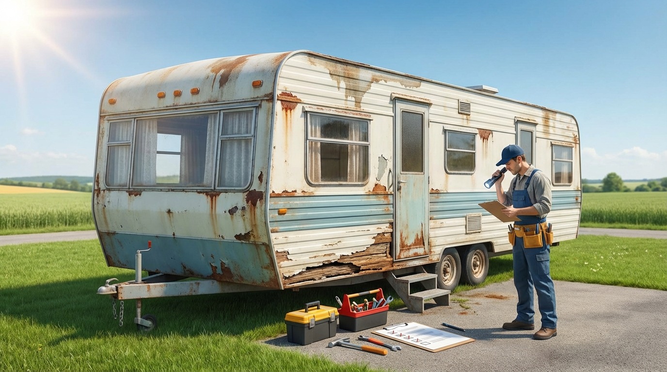 中古トレーラーハウス購入前にチェックすべき10の劣化ポイント
