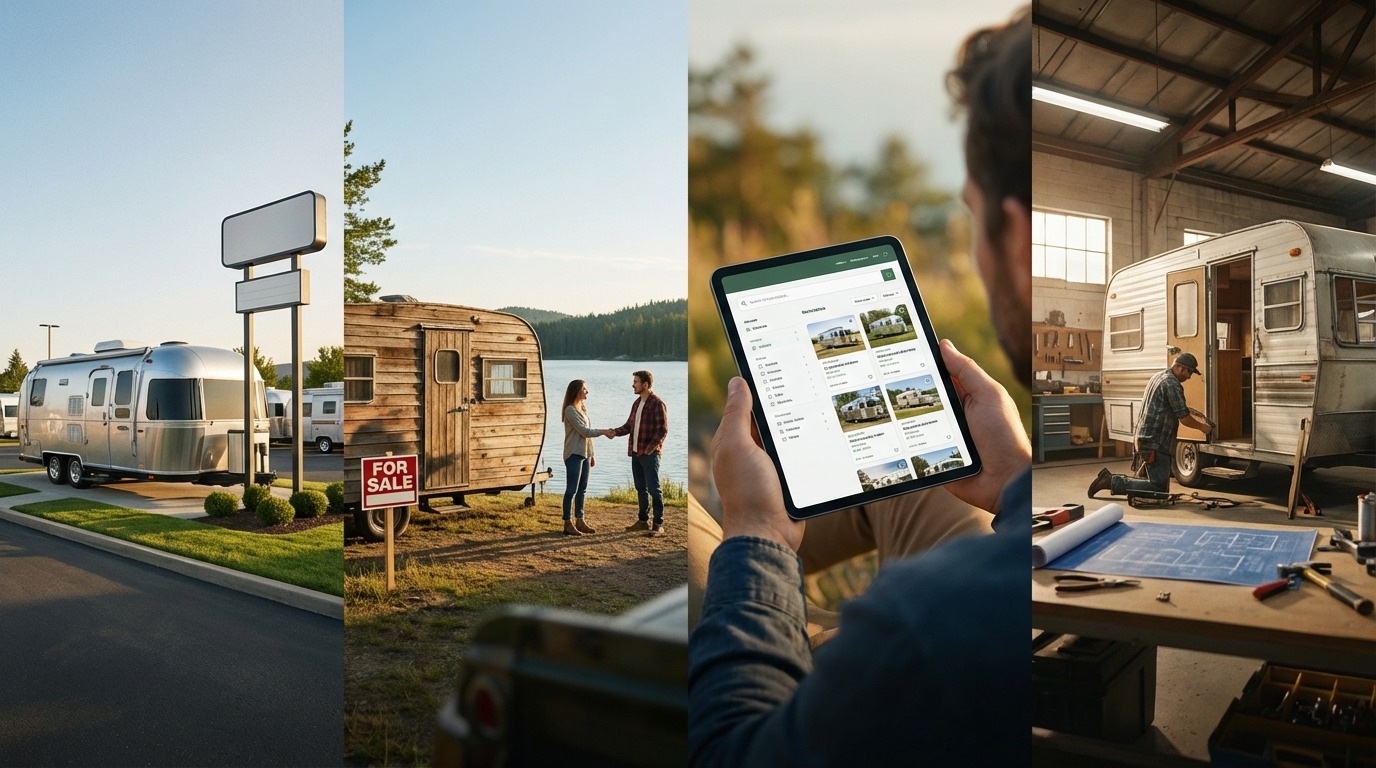 中古トレーラーハウスの購入先4パターンと特徴