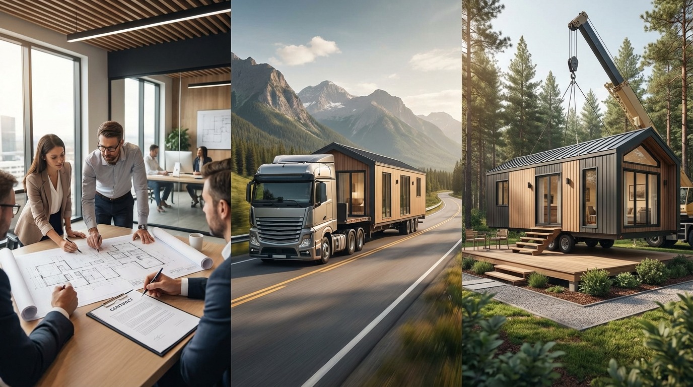 トレーラーハウス購入から設置までの流れと費用発生タイミング