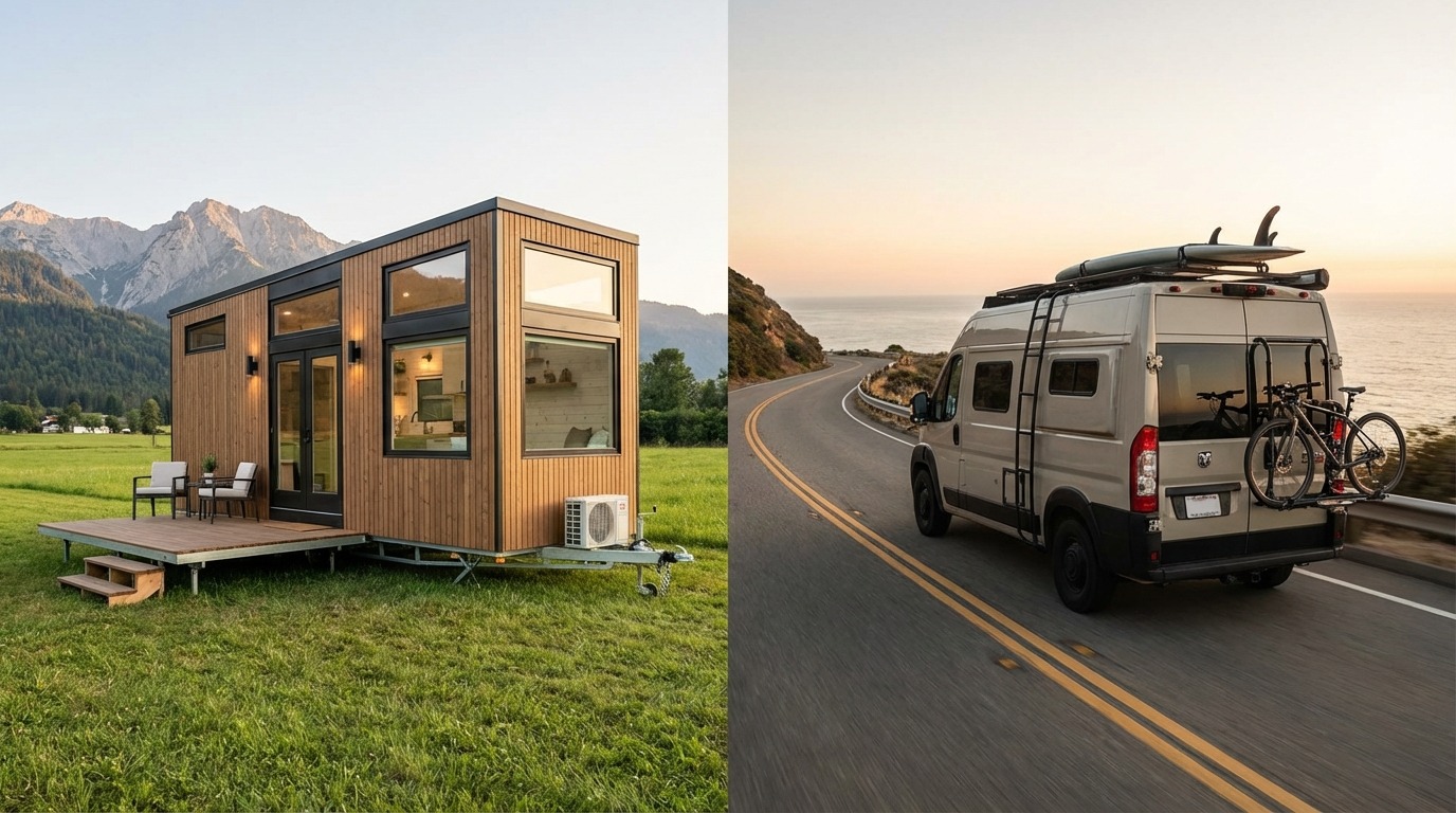 トレーラーハウスとキャンピングカーの基本的な違い