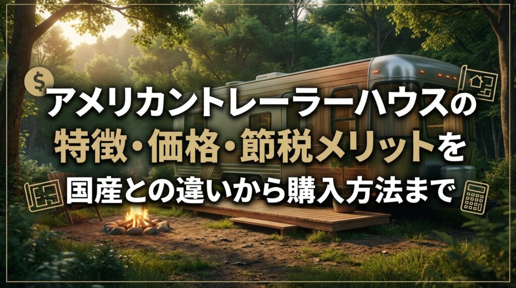 アメリカントレーラーハウスの特徴・価格・節税メリットを徹底解説｜国産との違いから購入方法まで