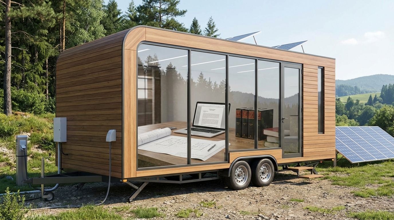 トレーラーハウス事務所とは?仕組みと法的な扱い