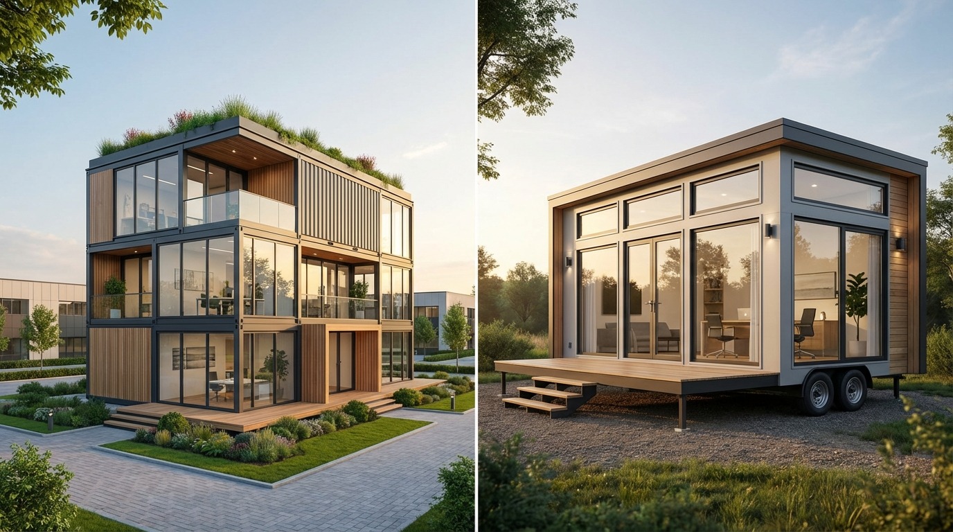 プレハブ・コンテナハウスとトレーラーハウス事務所の比較