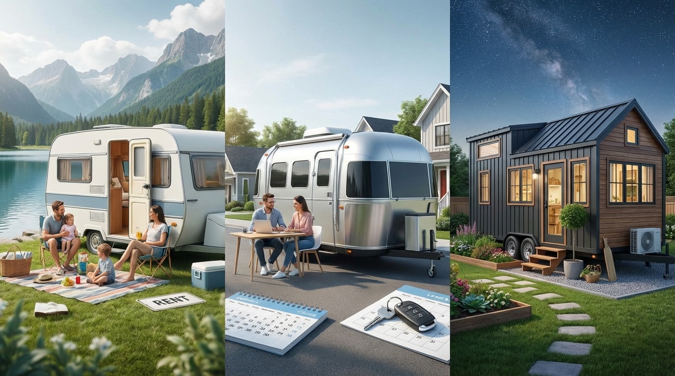 トレーラーハウスのレンタル・リース・購入の違いを比較