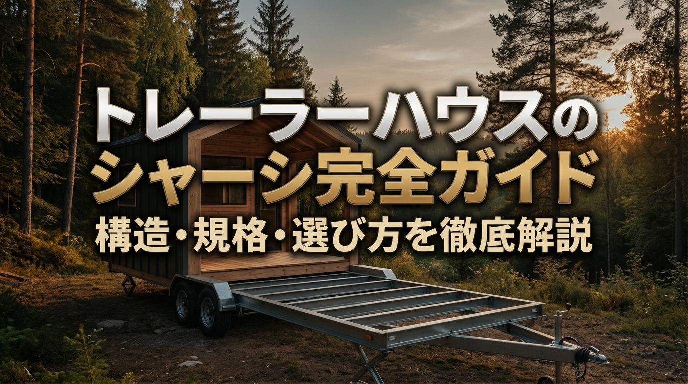 トレーラーハウスのシャーシ完全ガイド｜構造・規格・選び方を徹底解説