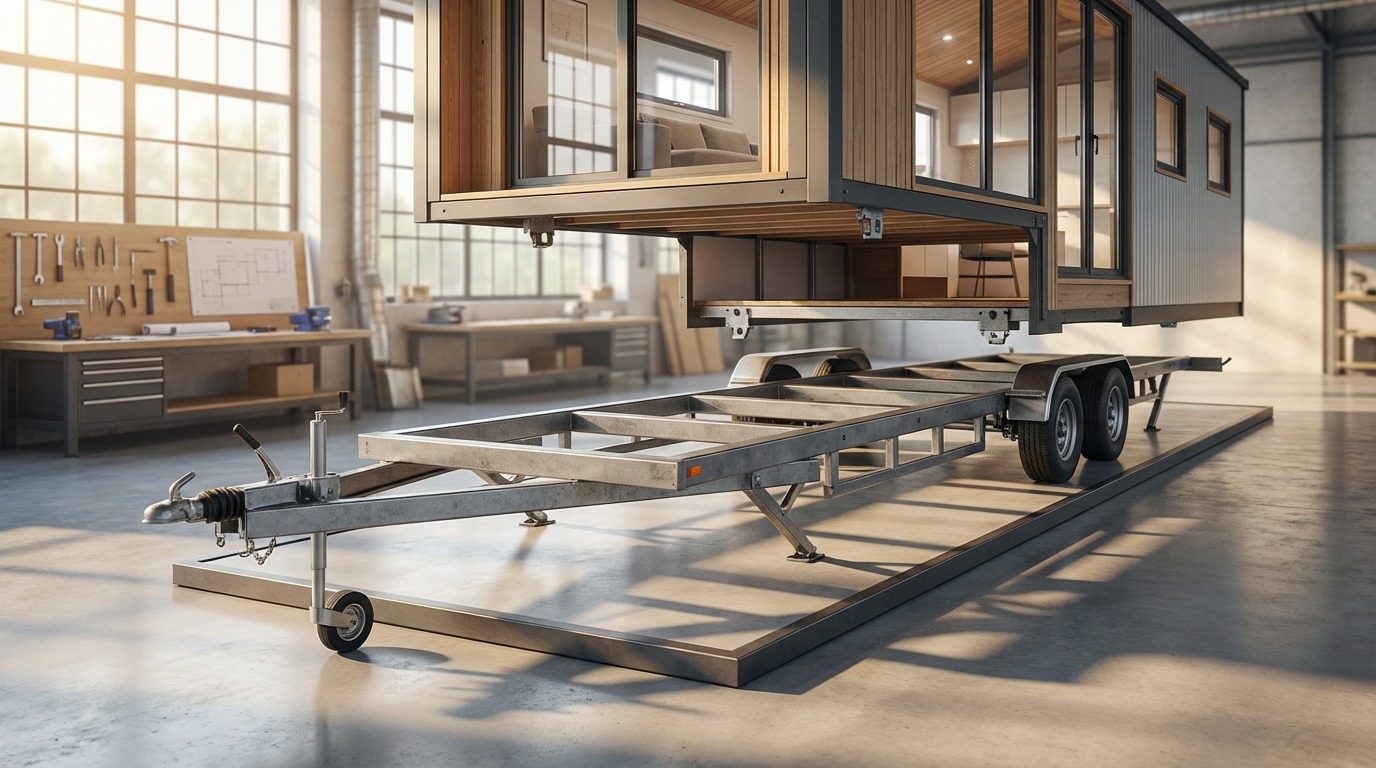 シャーシとは？トレーラーハウスの車両扱いを決める核心部品