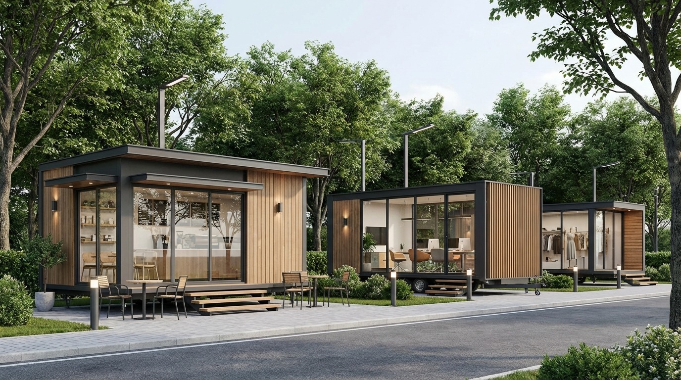 事業用トレーラーハウスの導入事例｜貧乏イメージとは無縁の活用法