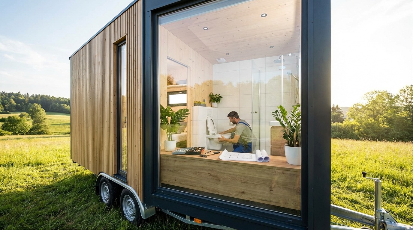 トレーラーハウスのトイレ設置にかかる費用相場