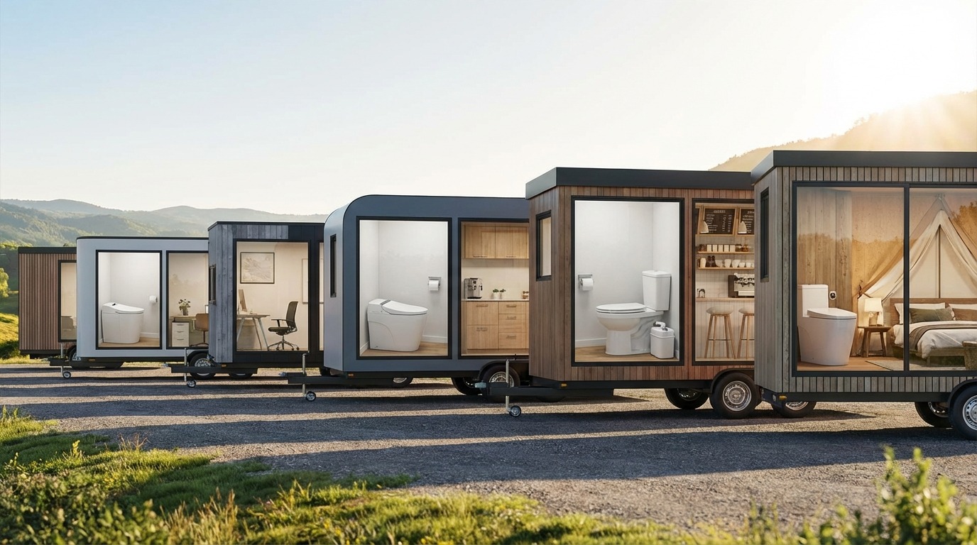 事業用途別｜トレーラーハウスのトイレおすすめ方式