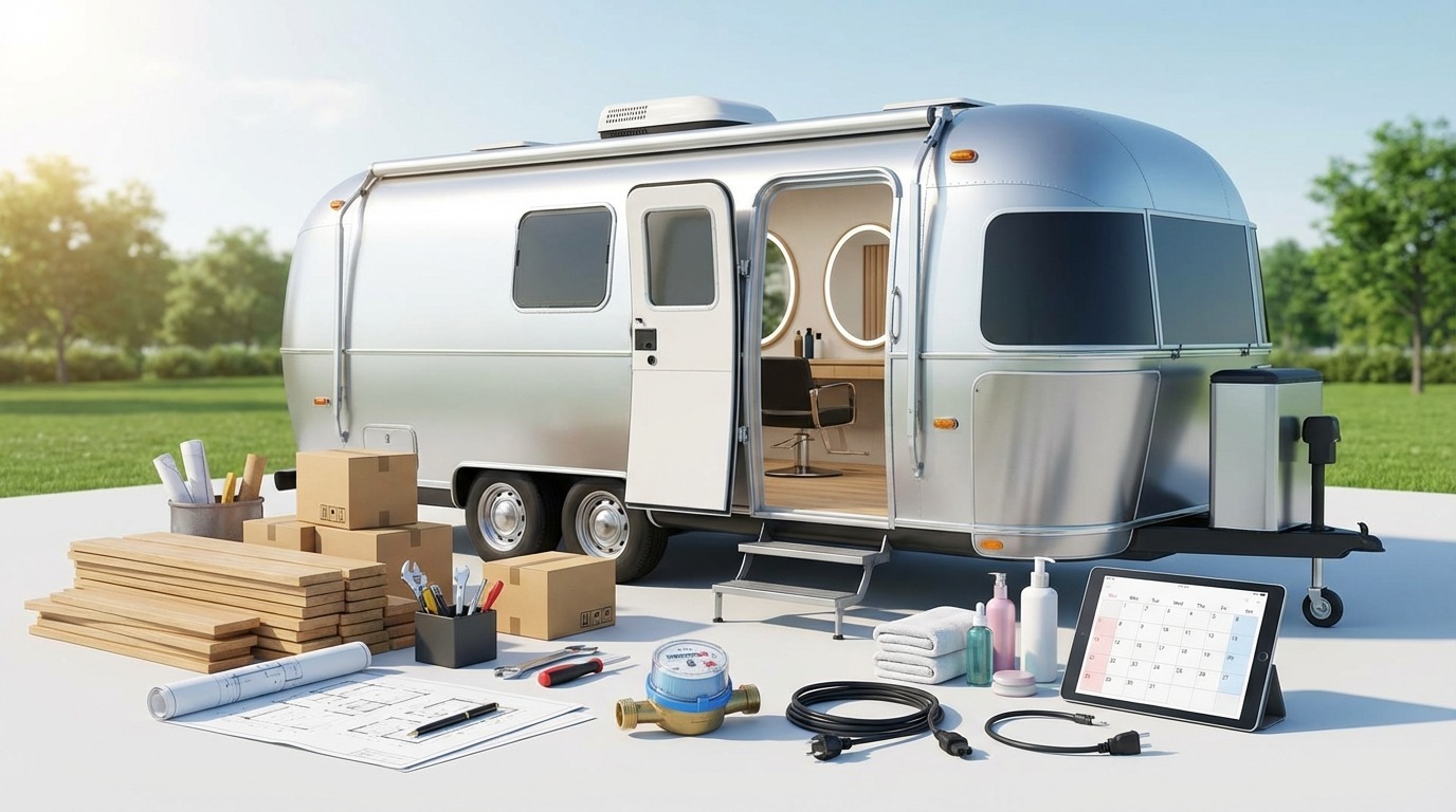 トレーラーハウス美容室の費用内訳|初期費用・ランニングコスト