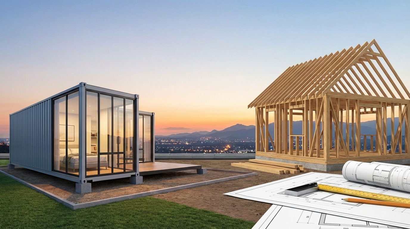 コンテナハウスとの建築基準法上の違い