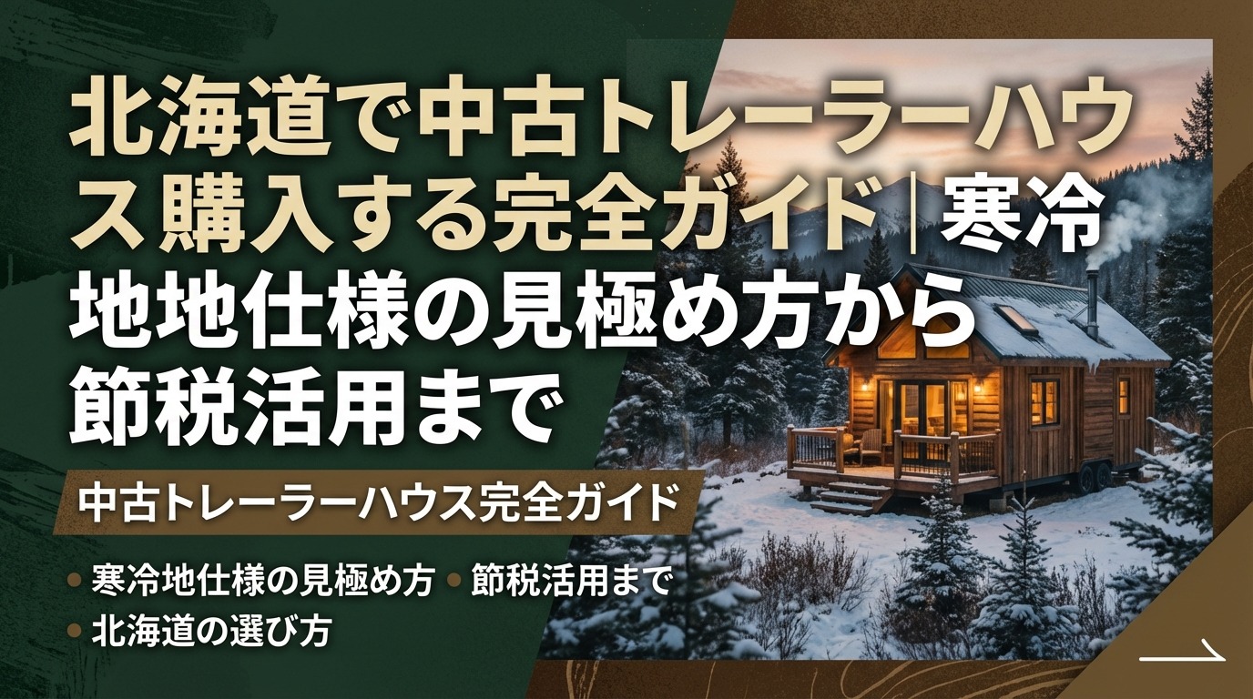 北海道で中古トレーラーハウスを購入する完全ガイド｜寒冷地仕様の見極め方から節税活用まで