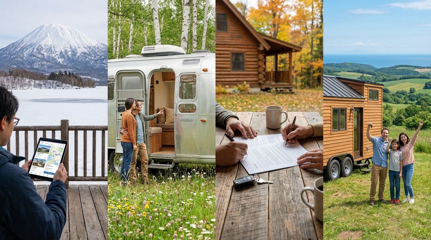 北海道で中古トレーラーハウスを購入する流れ【4ステップ】