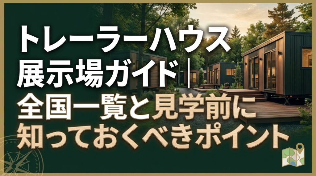 トレーラーハウス展示場ガイド｜全国一覧と見学前に知っておくべきポイント