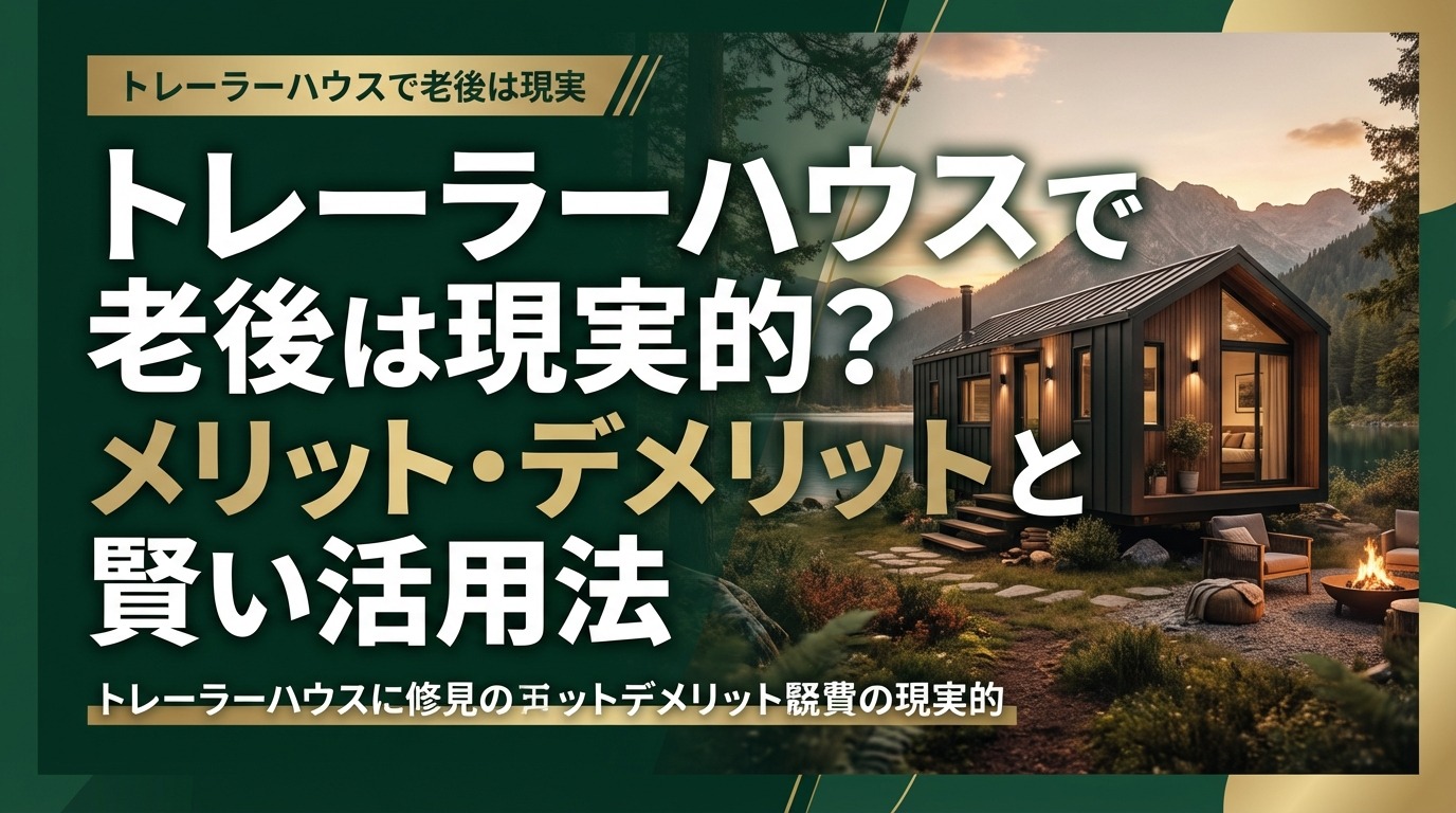 トレーラーハウスで老後は現実的？メリット・デメリットと賢い活用法